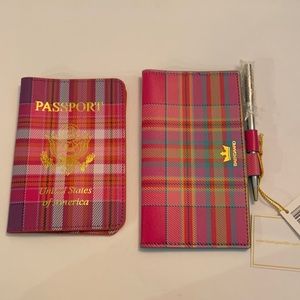 NWT Baekgaard leather passport and checkbook cover